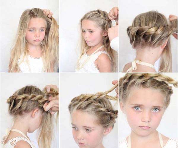 плетение волос детям для начинающих