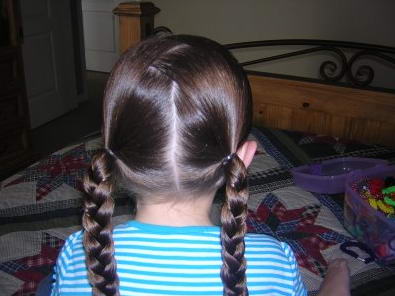 легкая прически на длинные волосы детям